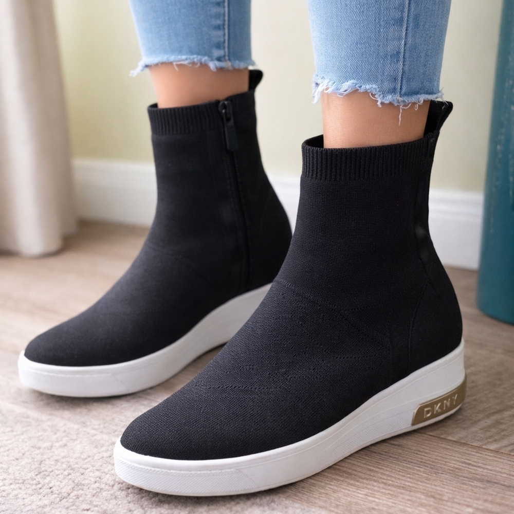 DKNY Black and White Women's Sneakers